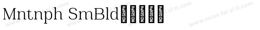 Montnapha SemiBold字体转换